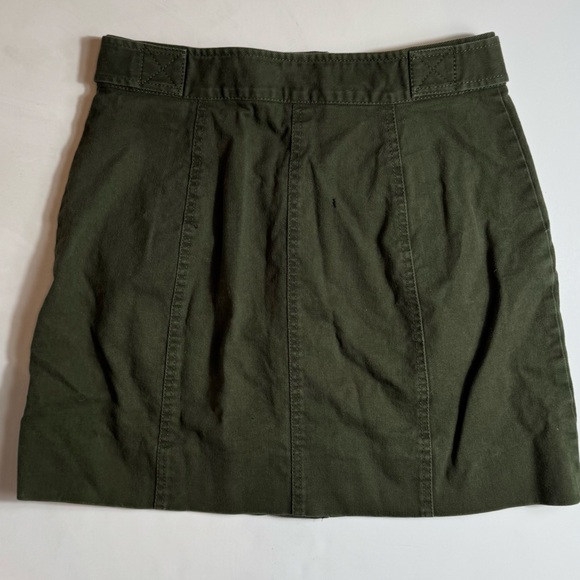 Rachel Roy Olive Green Button Front Utility Mini Skirt - Size 4 - Picture 4 of 5